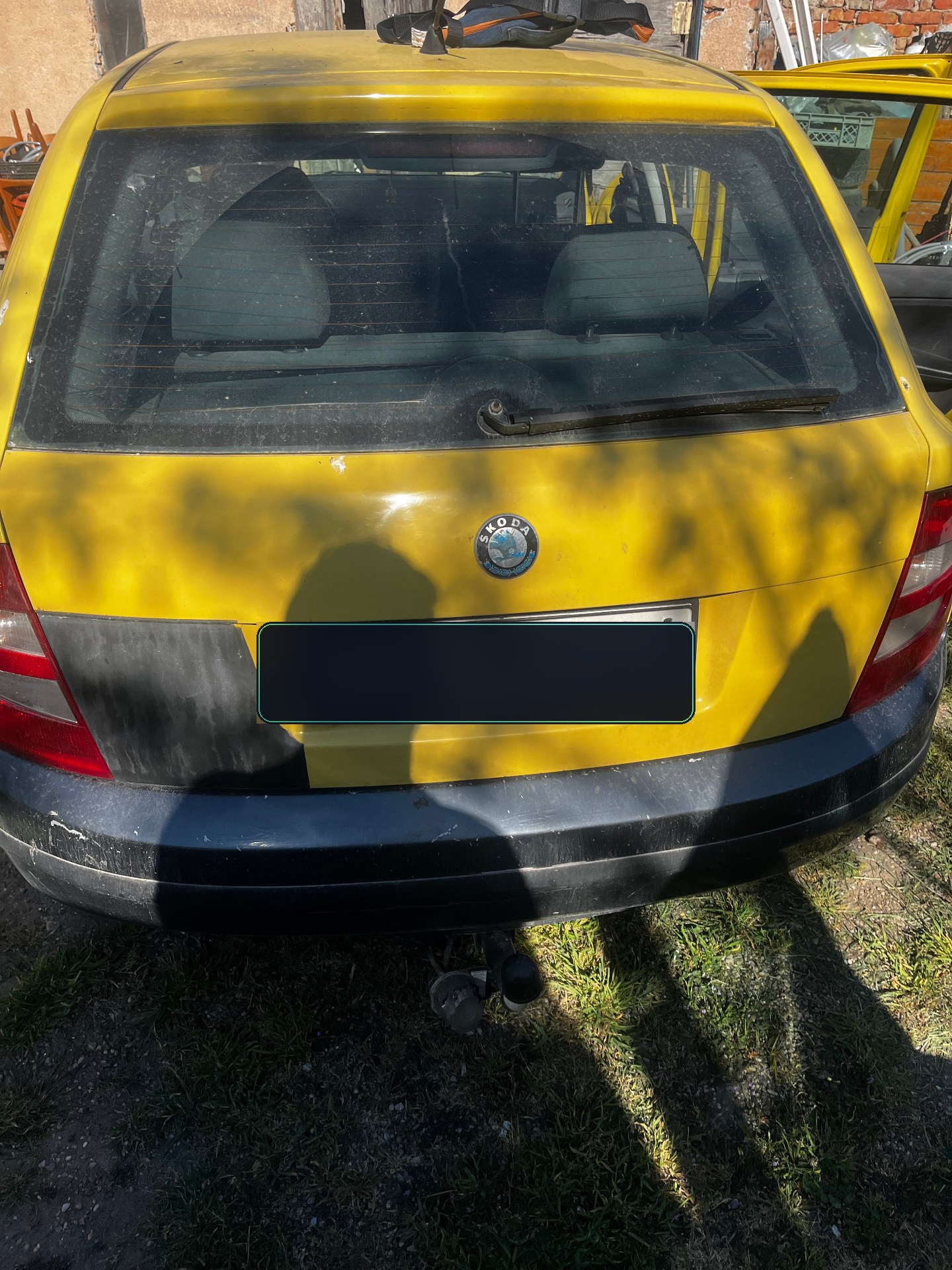 Škoda – külső kézi mosás – előtte